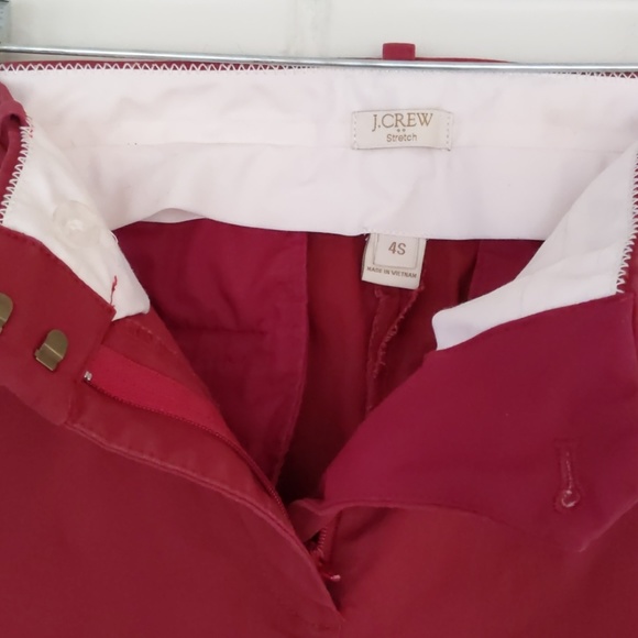 J. Crew Addison Work Pant in Maroon - Picture 2 of 4